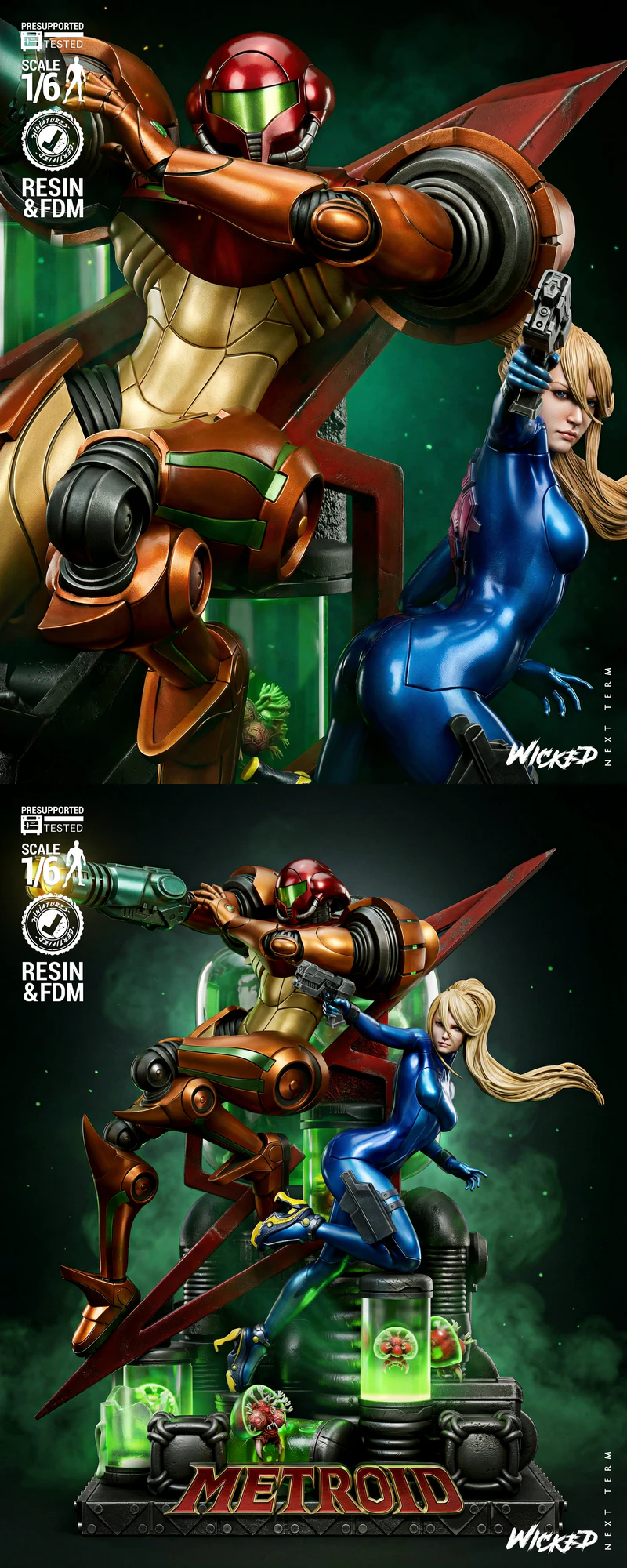 Metroid Diorama 3D Printable STL File for Resin Printer STL model for 3D printing