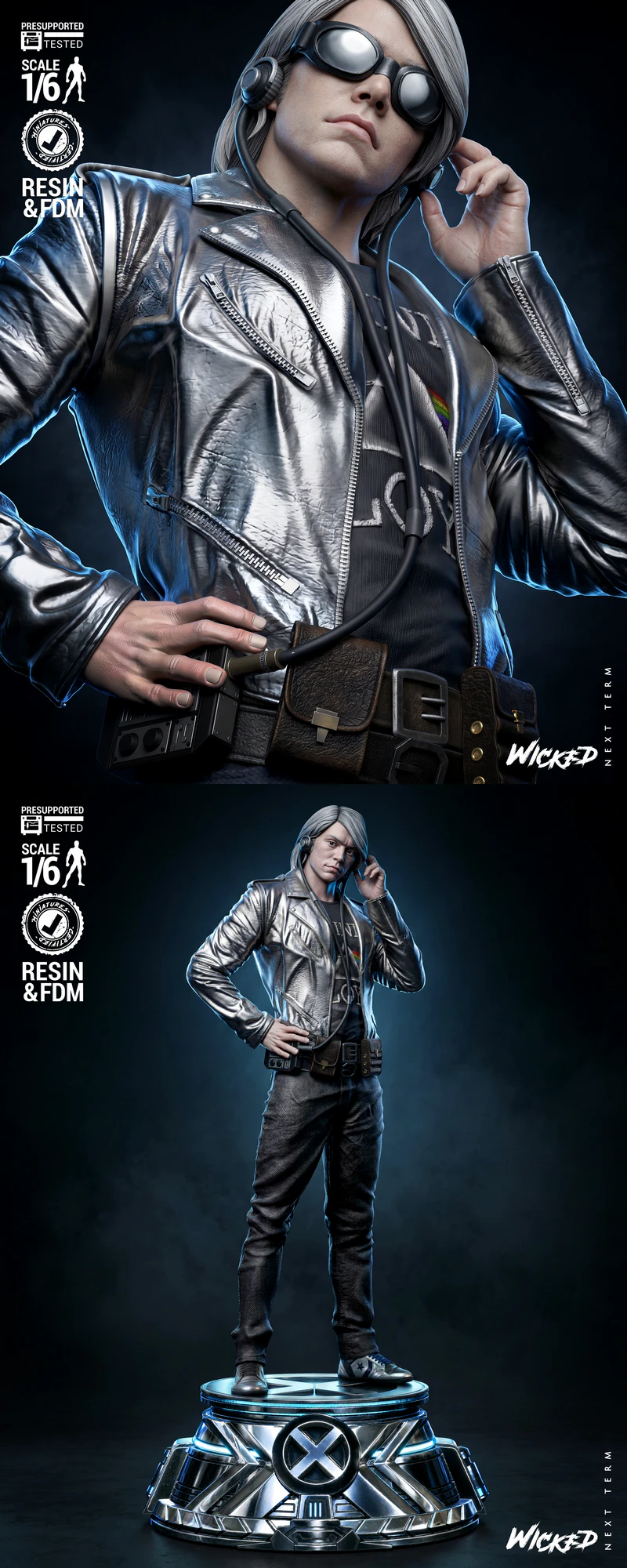 Quicksilver Sculpture STL model for 3D printing