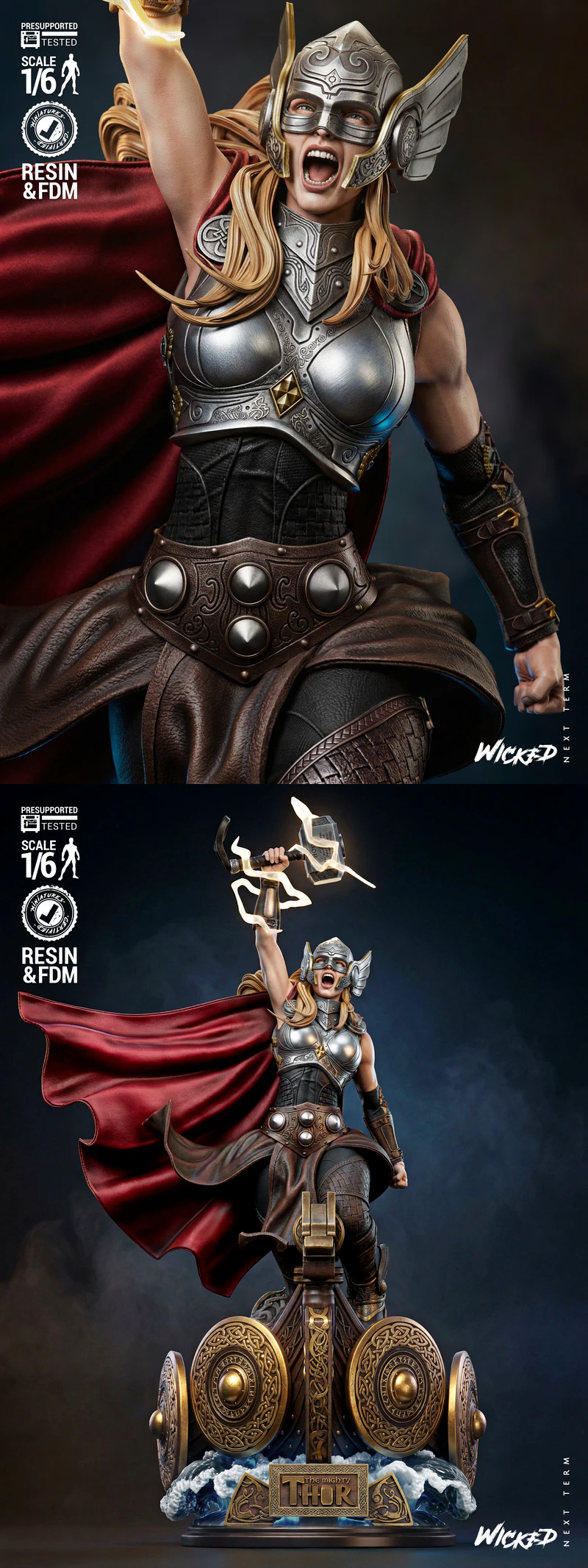 The Mighty Thor Sculpture STL File for 3D Printing STL model for 3D printing