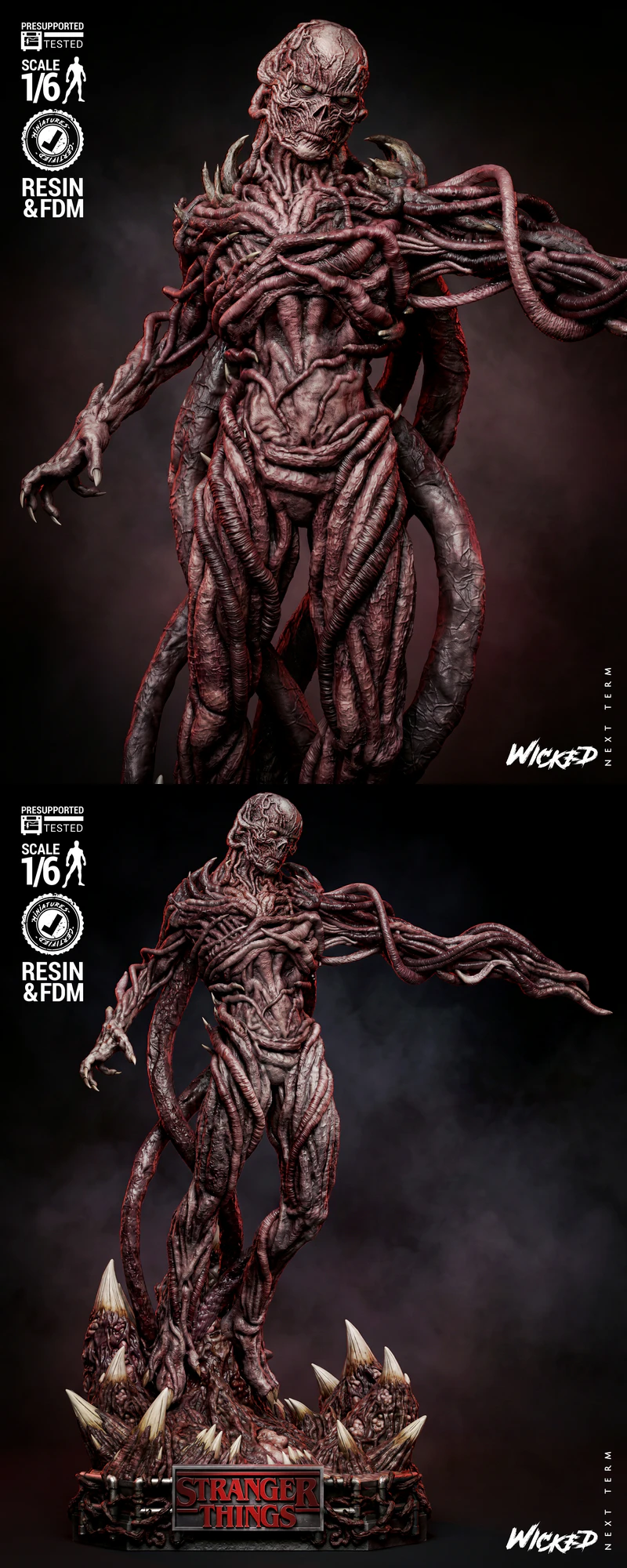 Vecna Sculpture STL model for 3D printing