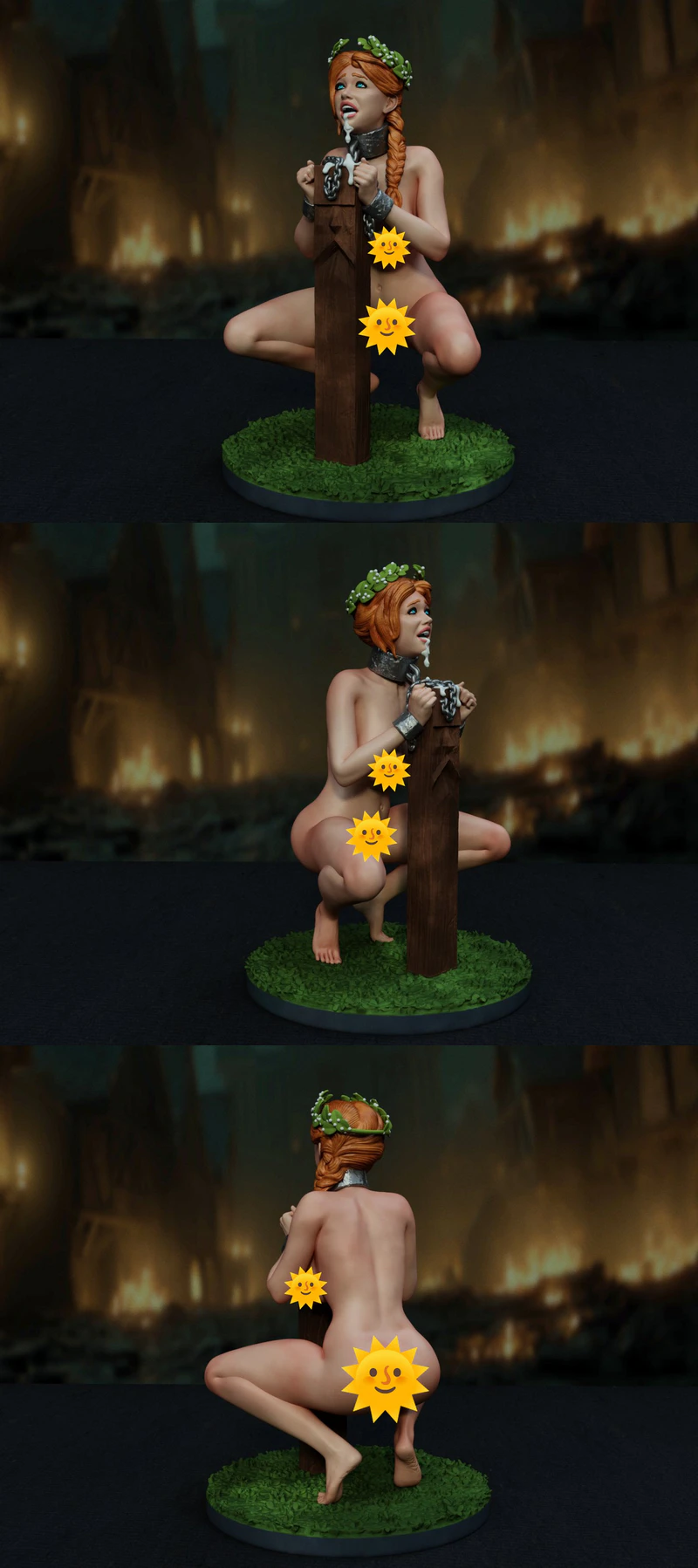 Witch STL Figure for 3D Printing STL model for 3D printing