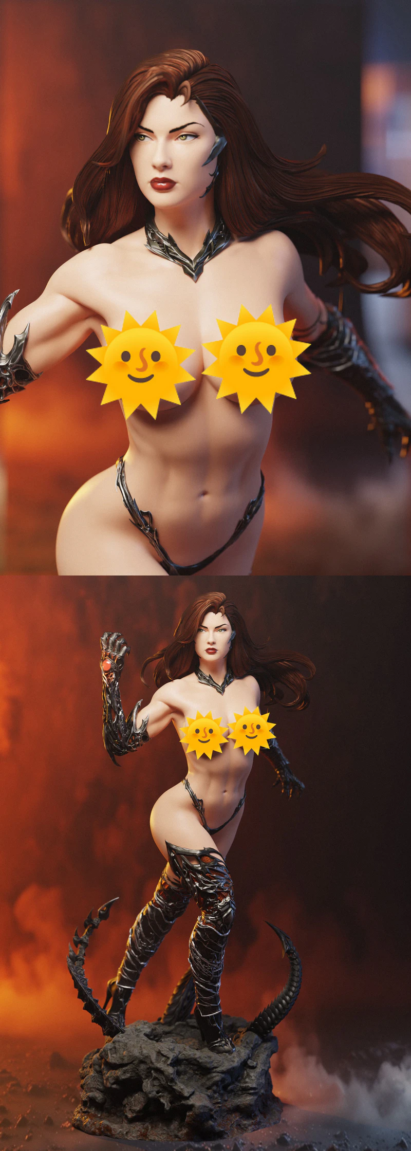 Witchblade Extra 3D Printable Miniature Figure STL File STL model for 3D printing