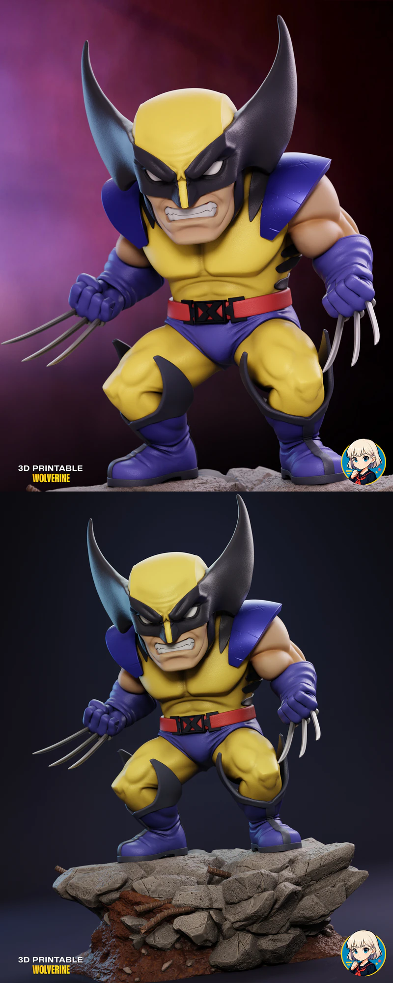 Wolverine STL model for 3D printing