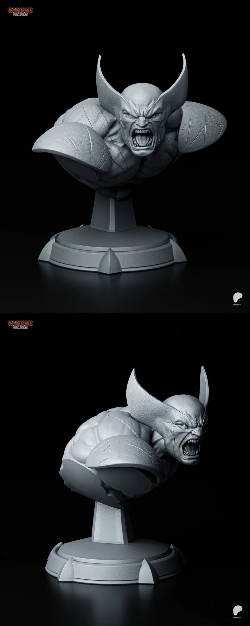 Wolverine – X-Men Bust STL model for 3D printing