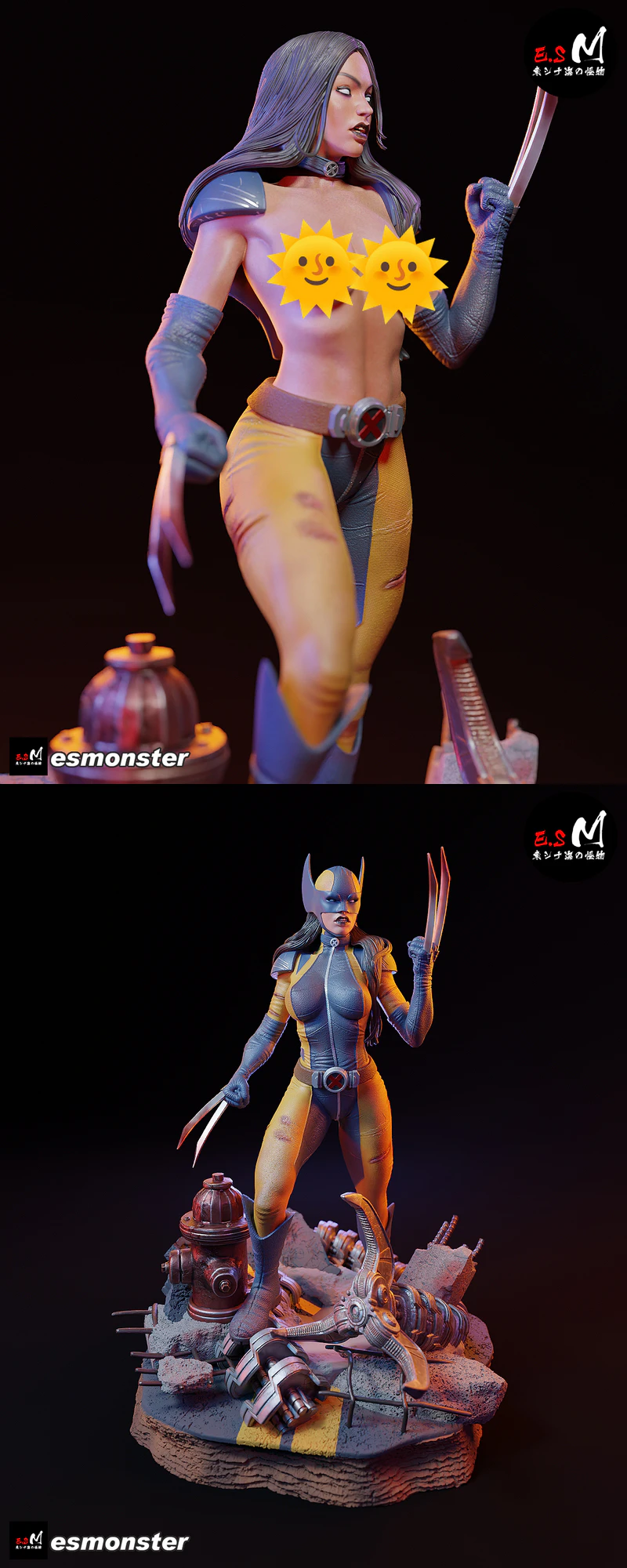 X-23 Superhero Comic Character STL 3D Printable STL model for 3D printing