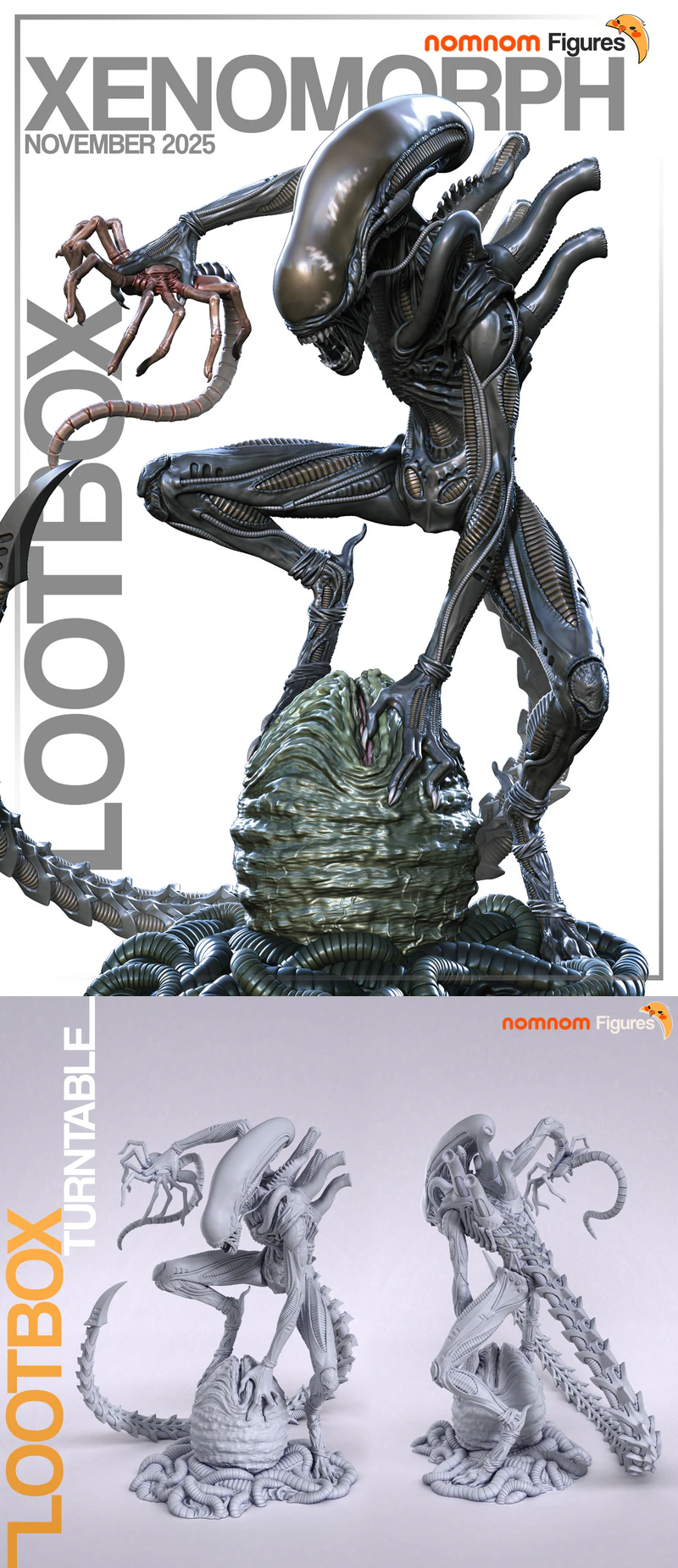Xenomorph Alien STL File for 3D Printing STL model for 3D printing