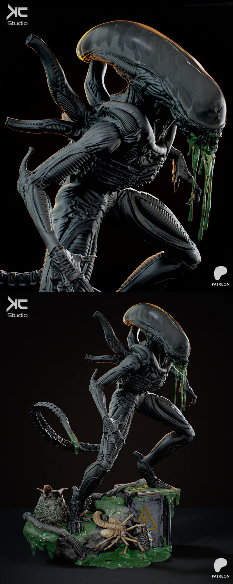 Xenomorph Alien STL File for 3D Printing STL model for 3D printing