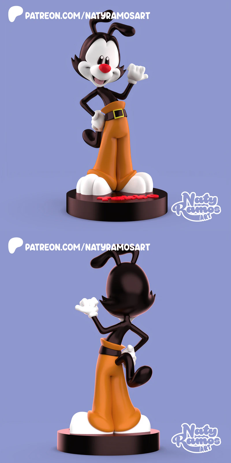 Yakko Warner Cartoon Character 3D Printable STL STL model for 3D printing