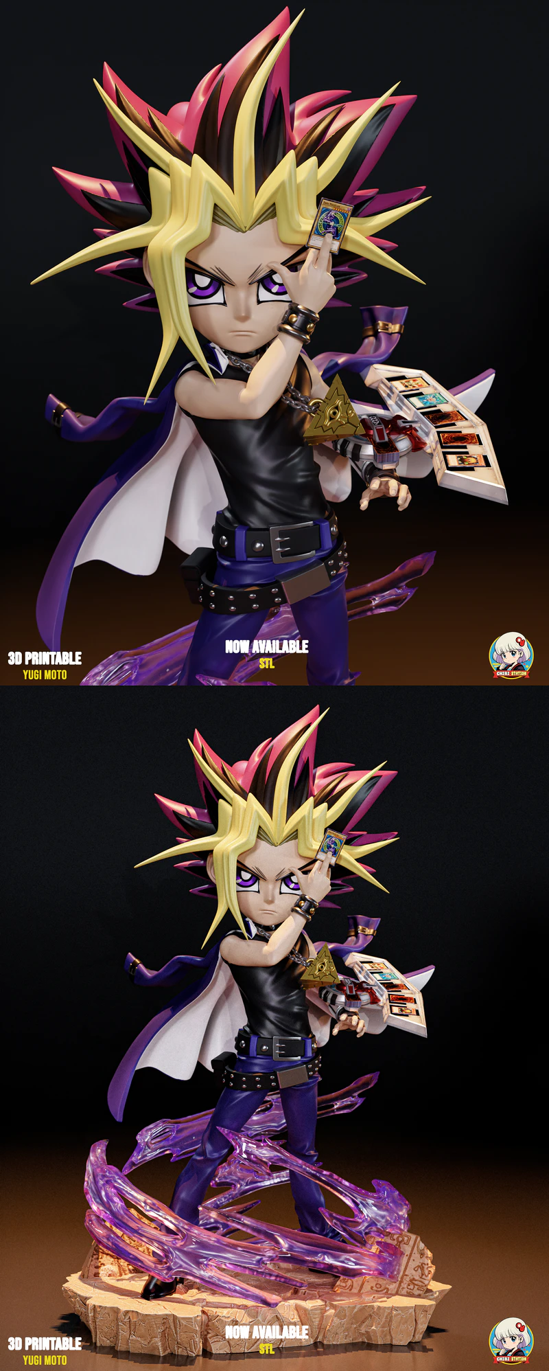 Yugi Moto STL File for 3D Printing – Collectible Figure STL model for 3D printing