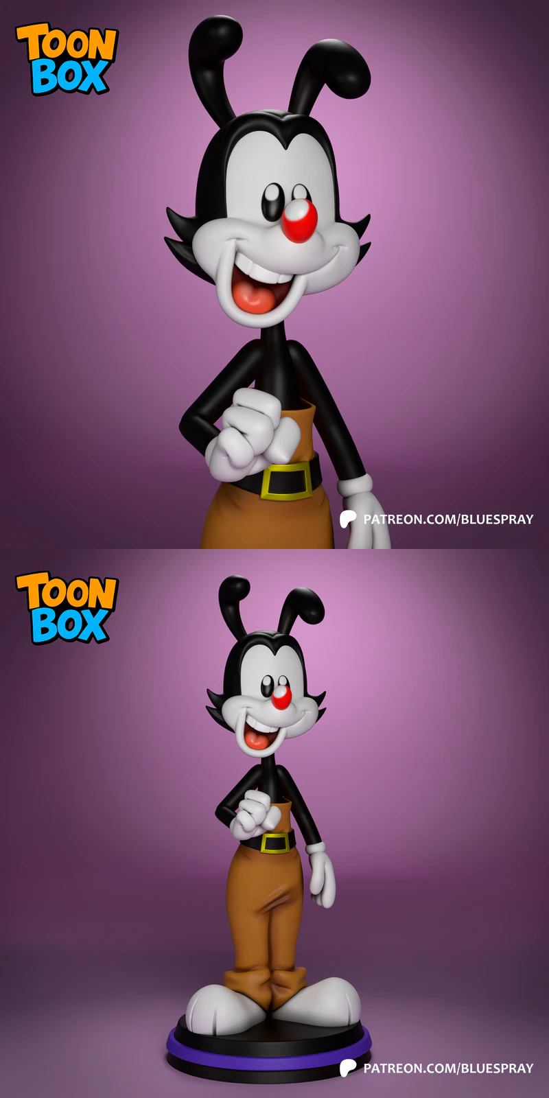 Yakko Warner STL model for 3D printing