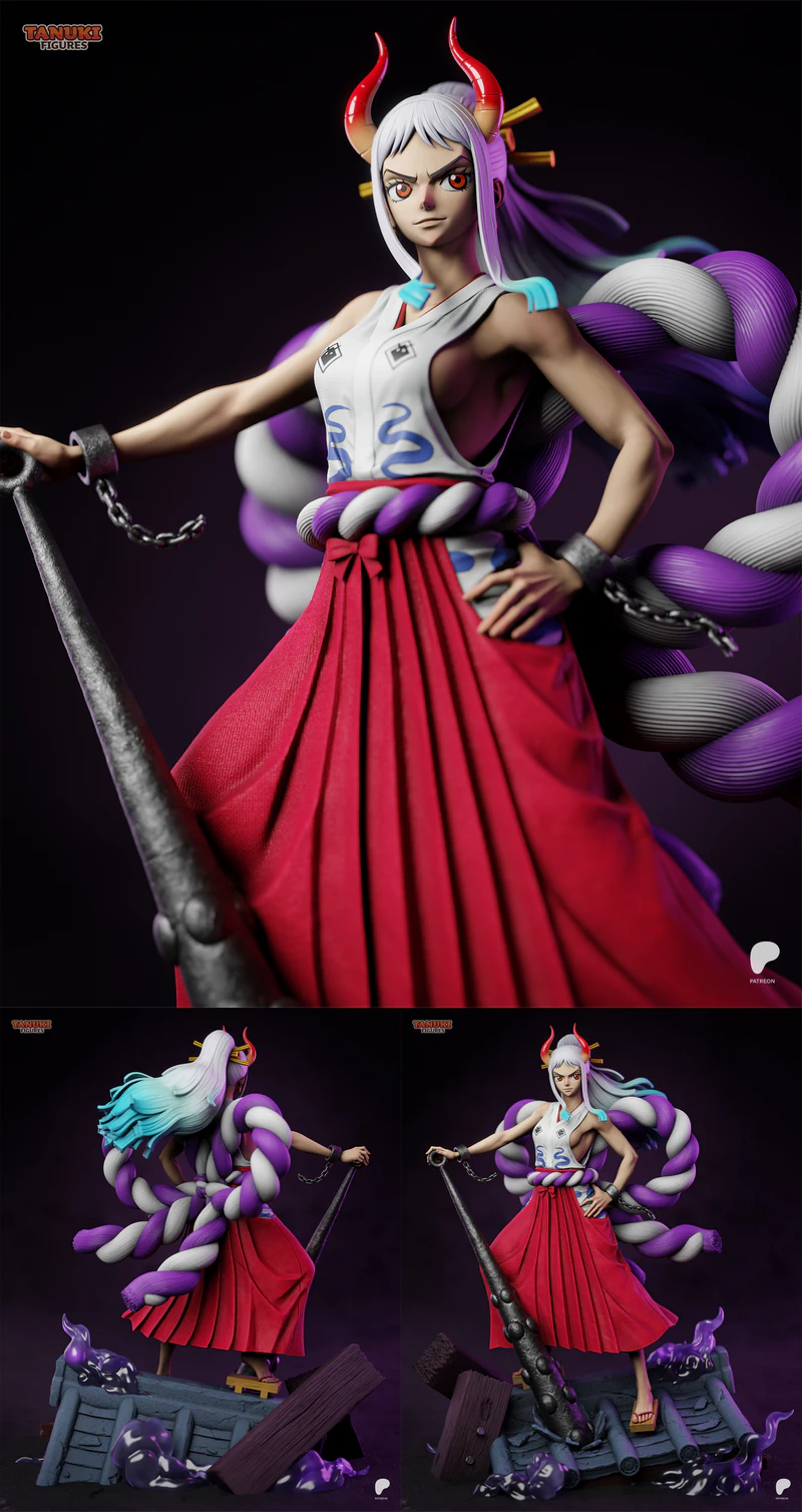Yamato One Piece STL File for 3D Printing – Fullsize Figure STL model for 3D printing