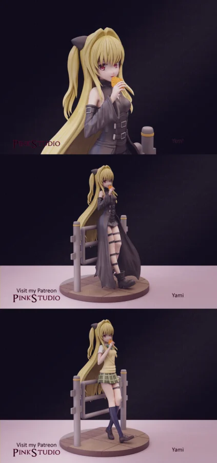 Yami golden darkness STL model for 3D printing