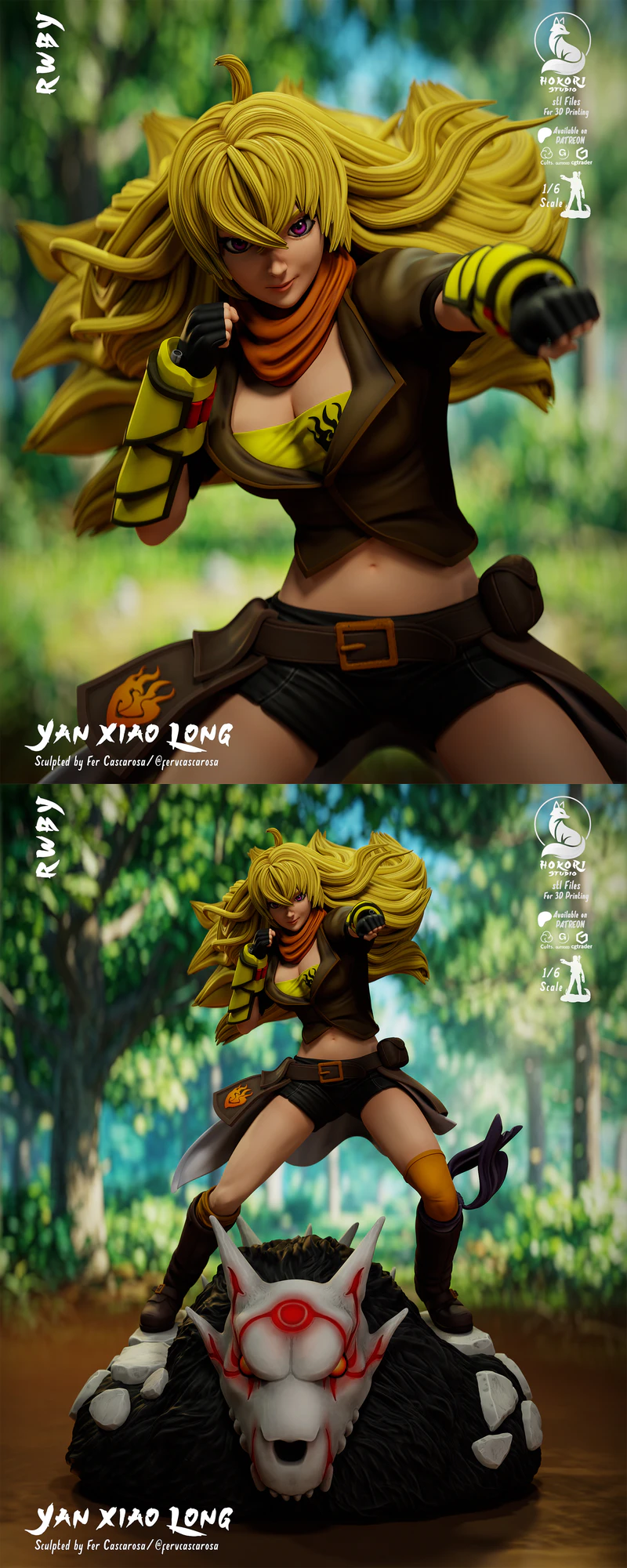 Yang Xiao Long STL model for 3D printing
