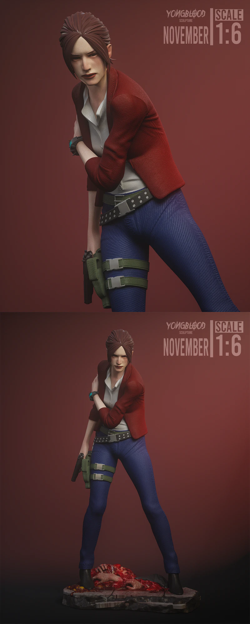 Claire Redfield Revelations 2 STL model for 3D printing