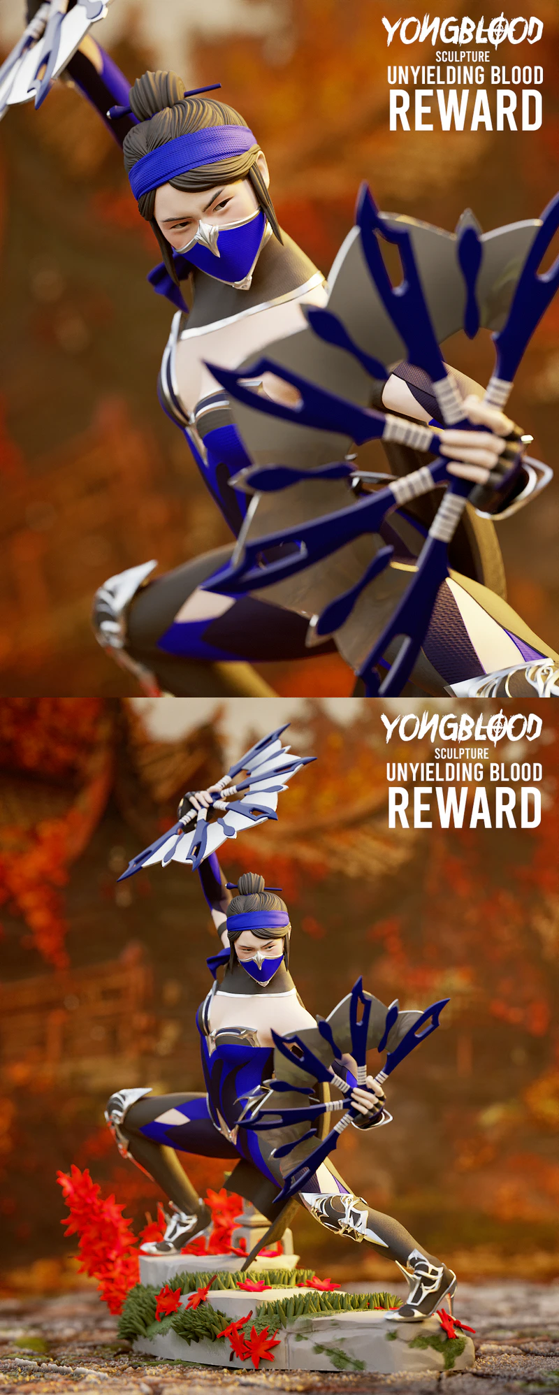 Kitana From Mortal Kombat STL model for 3D printing
