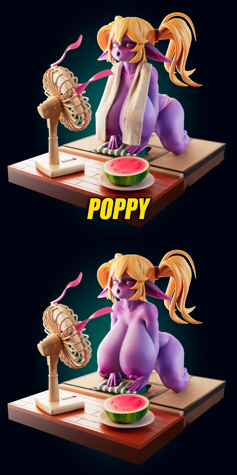 Yordle Poppy STL model for 3D printing