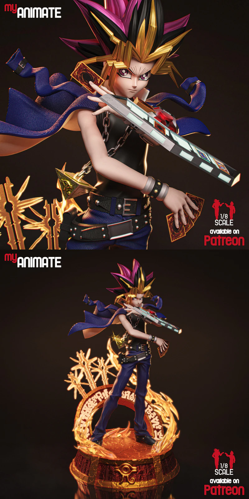Yugi Muto 3D Printable STL for 3D Printer STL model for 3D printing