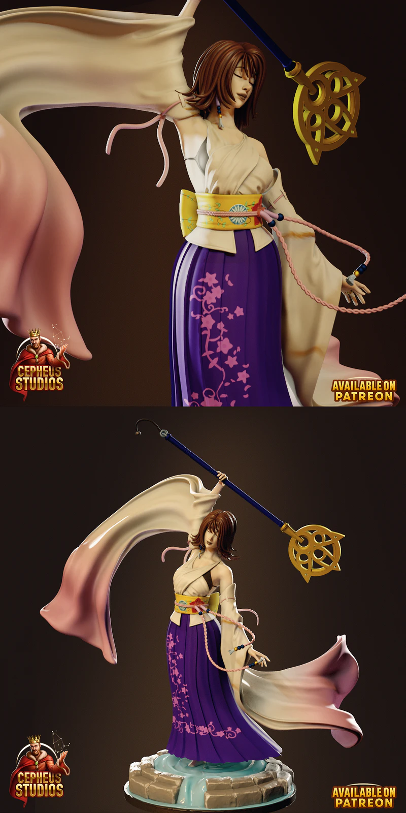 Yuna – Final Fantasy STL model for 3D printing
