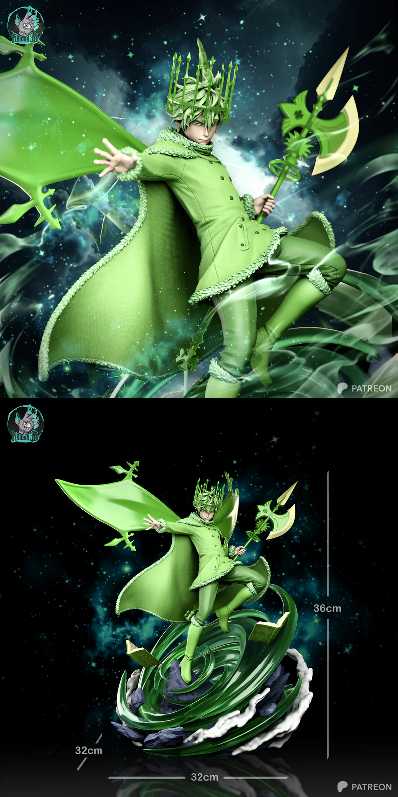 Yuno Spirit of Boreas 3D Printable STL Figure STL model for 3D printing