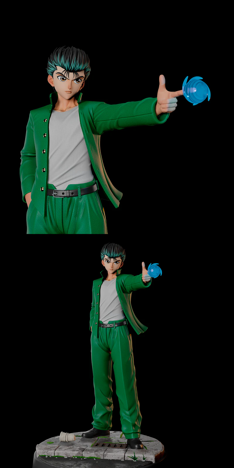 Yusuke Urameshi Yu Yu Hakusho 3D Printable Figure STL File STL model for 3D printing