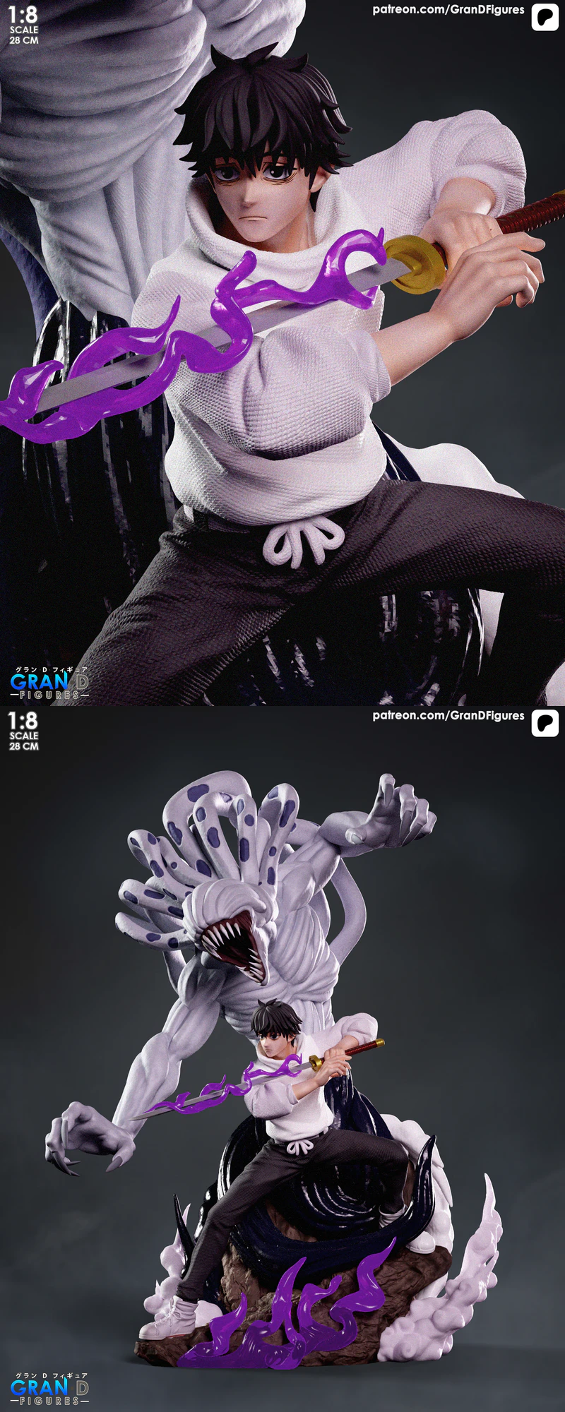 Yuta and Rika – Jujutsu Kaisen STL model for 3D printing