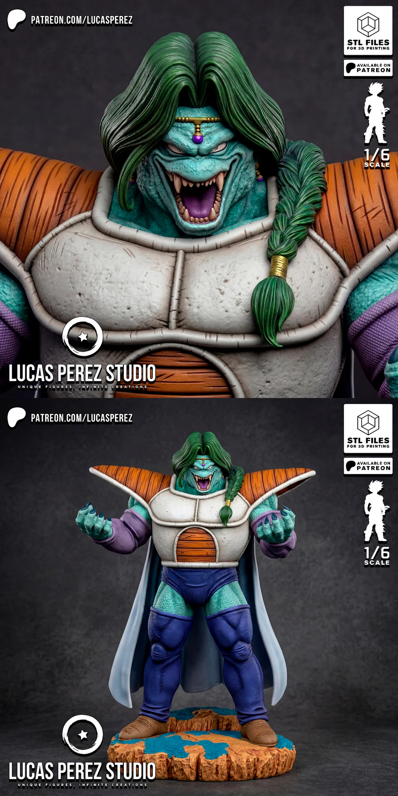 ZARBON TRANSFORMATION – Dragon Ball Z STL model for 3D printing