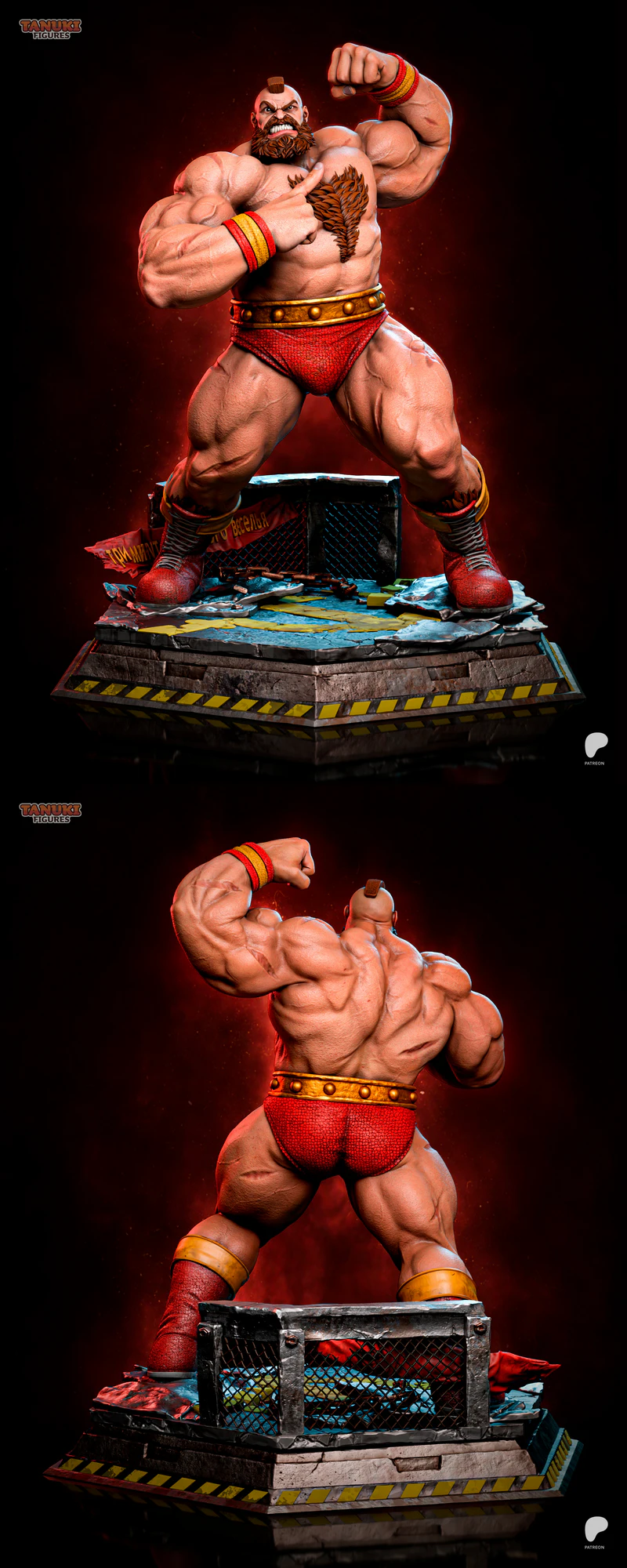 Zangief Street Fighter 3D Printable STL File STL model for 3D printing