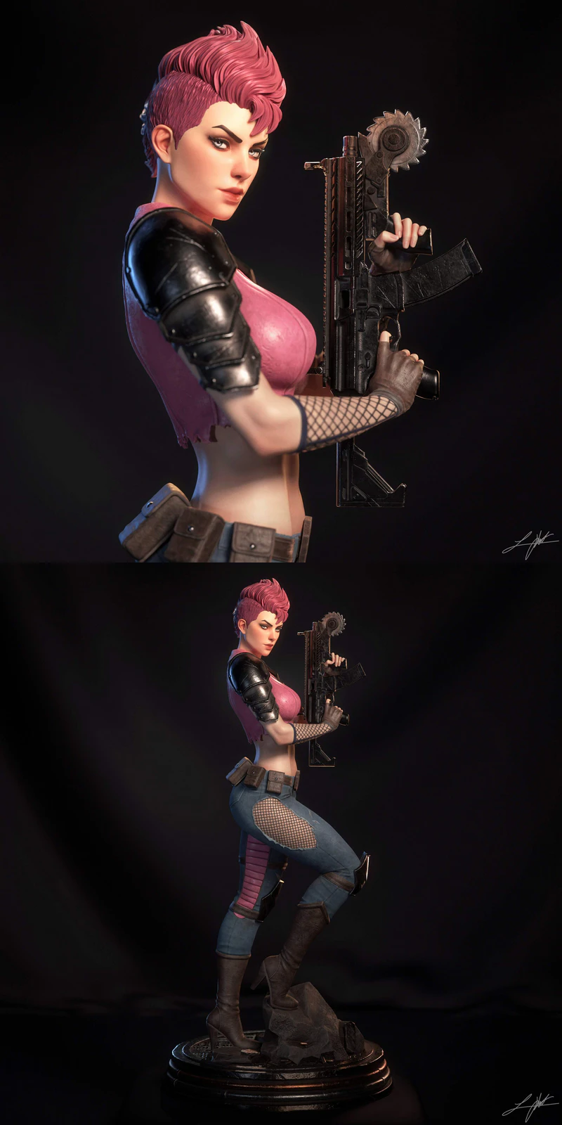 Zarana G.I. Joe STL model for 3D printing