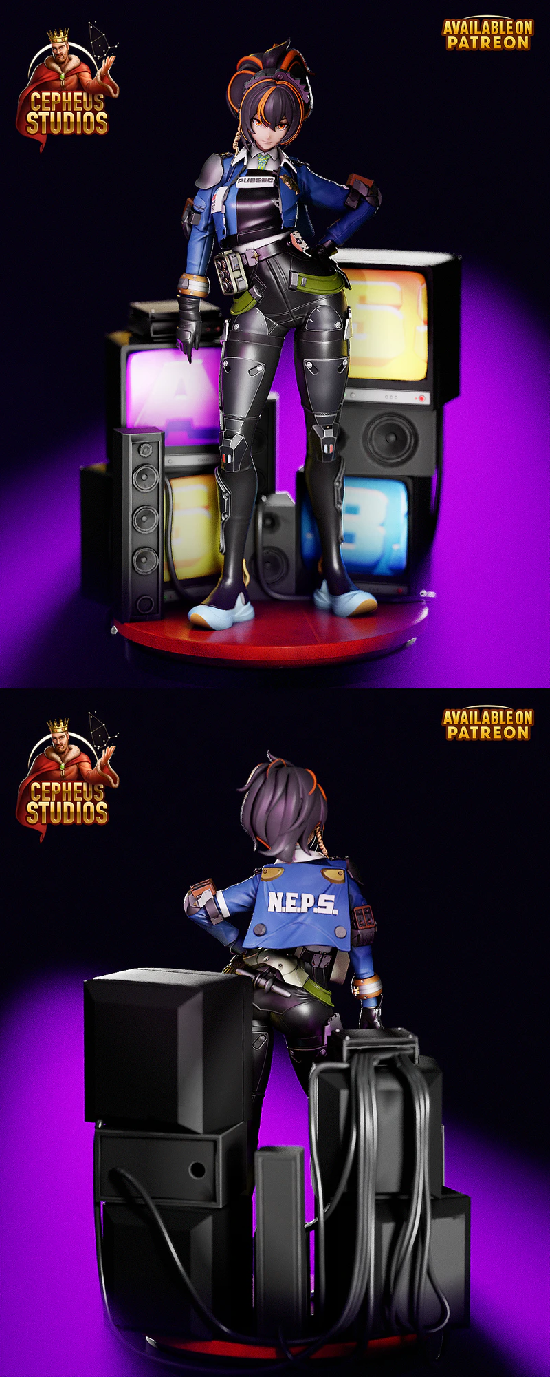 Zhu Yuan – Zenless Zone Zero – 3D Printable STL Figure STL model for 3D printing