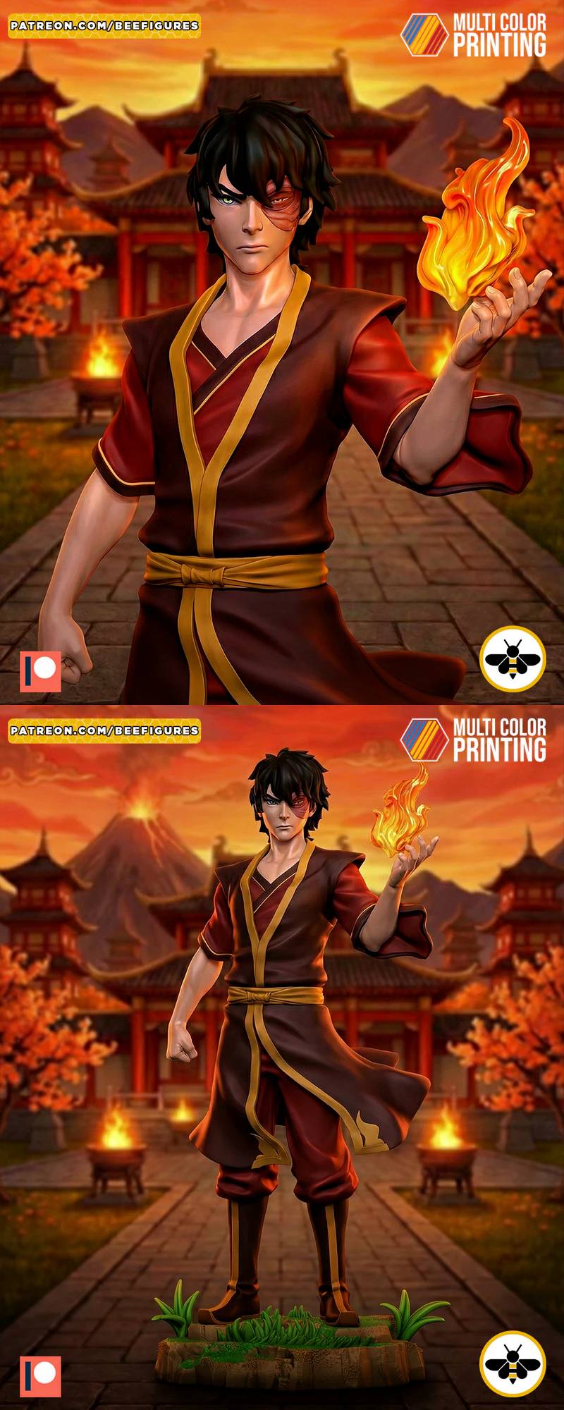 Zuko – Avatar The Last Airbender 3D Printable STL File STL model for 3D printing