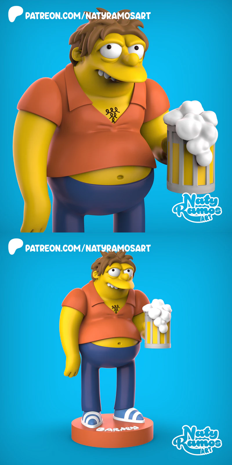 Barney Gomez 3D Printable Figure STL File STL model for 3D printing