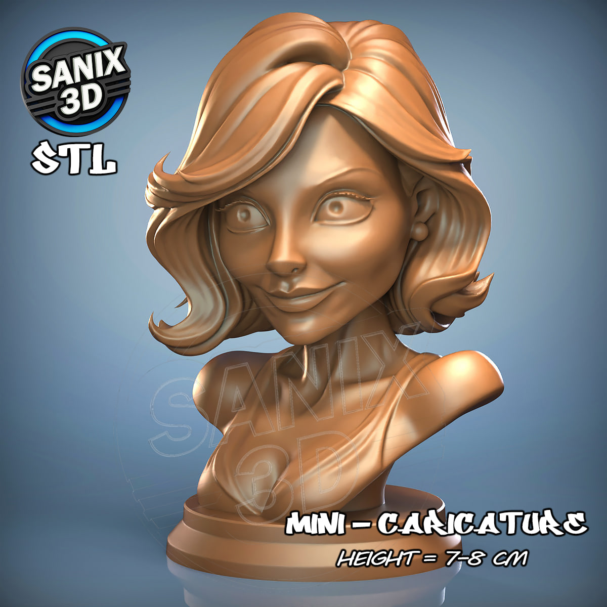 Cameron Diaz Celebrity Bust 3D Model STL File STL model for 3D printing