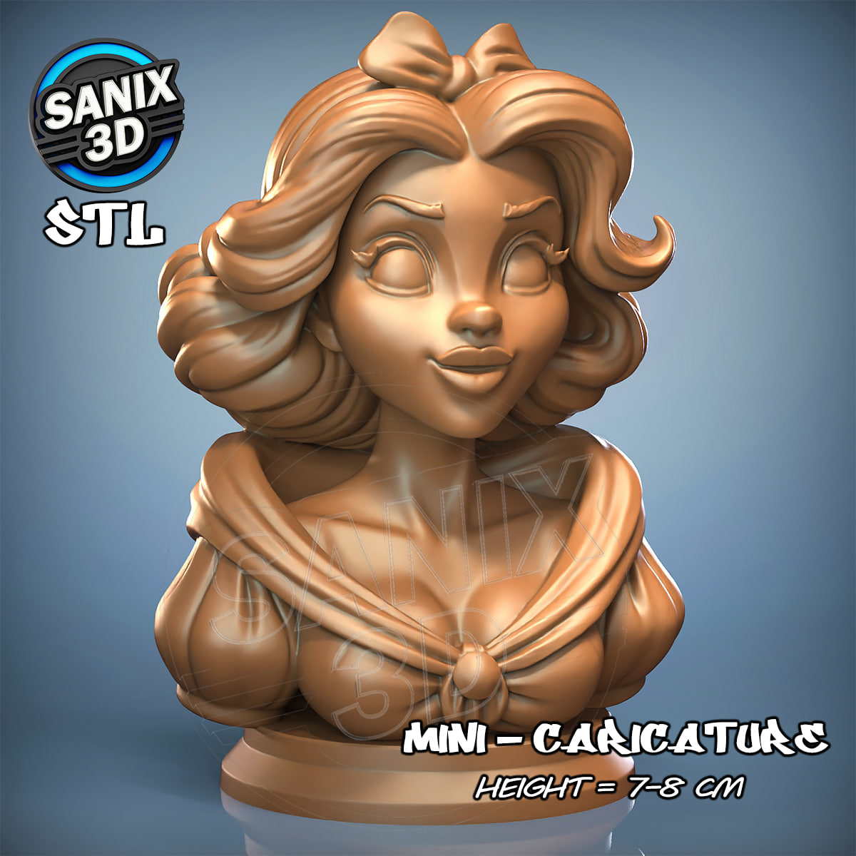 Snow White Princess Bust 3D Printable STL Model STL model for 3D printing