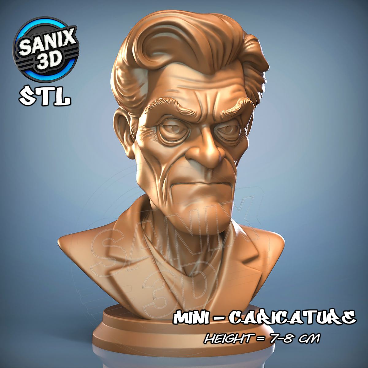 Willem Dafoe BUST STL File for 3D Printing STL model for 3D printing