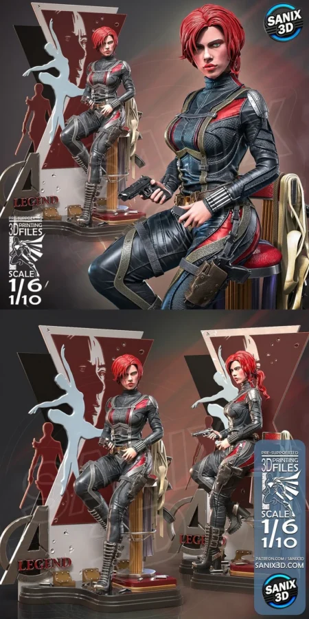LEGEND – Black Widow STL model for 3D printing
