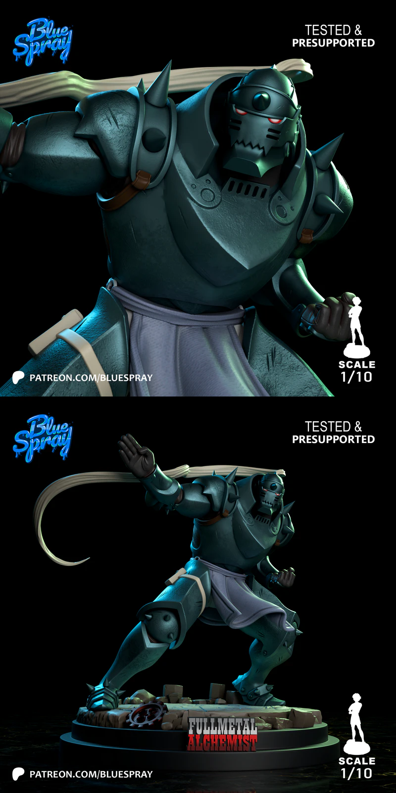 Alfonse Elric – Full Metal Alchemist STL model for 3D printing