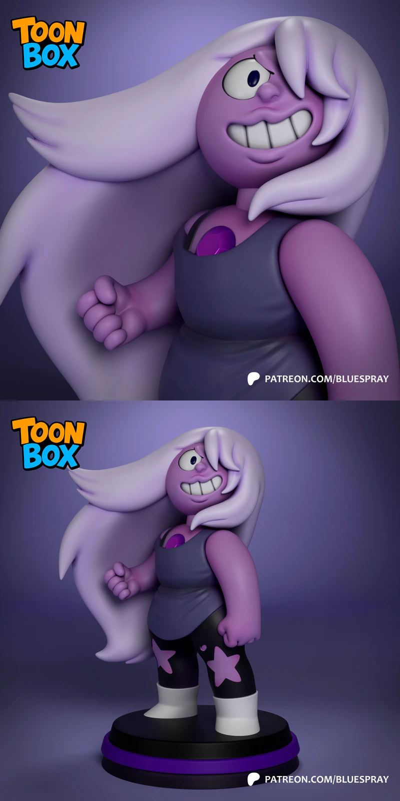 Amethyst STL model for 3D printing