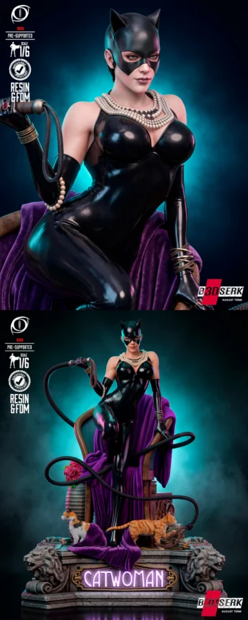 Catwoman Sculpture STL model for 3D printing