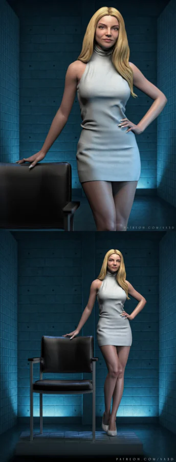 Basic Instinct – Anya TJ STL model for 3D printing