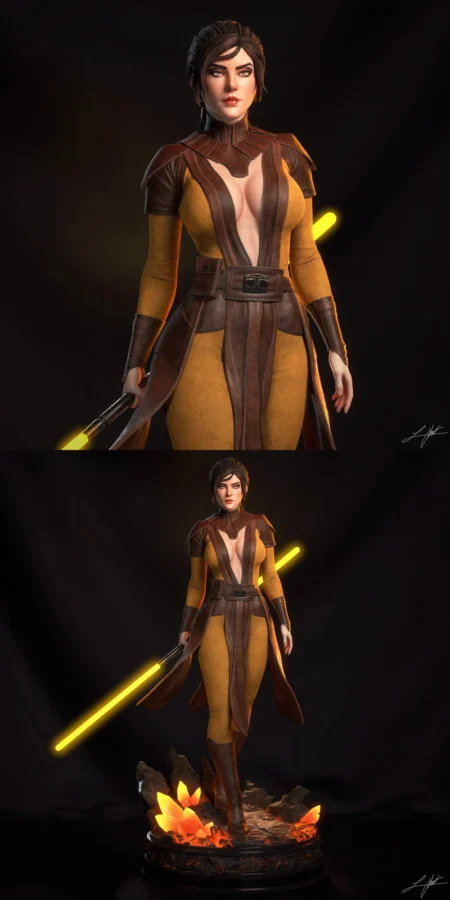 Bastila Shan STL model for 3D printing