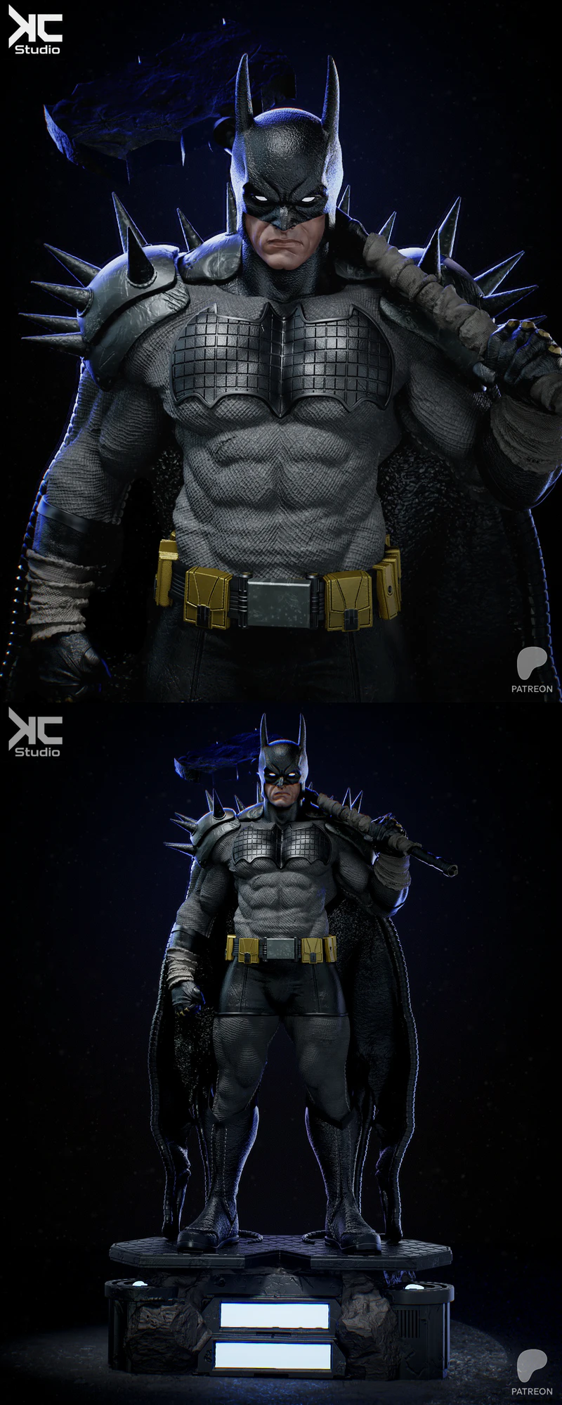 Batman Absolute Fanart STL model for 3D printing