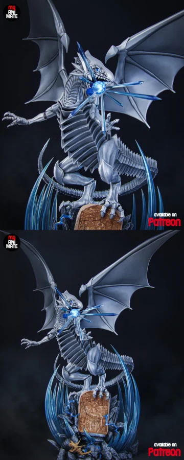 Blue-Eyes White Dragon STL model for 3D printing