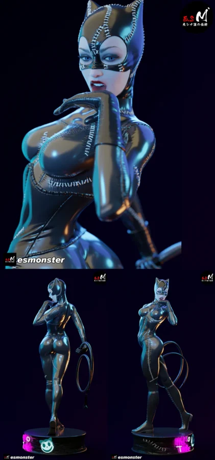 Catwoman STL model for 3D printing