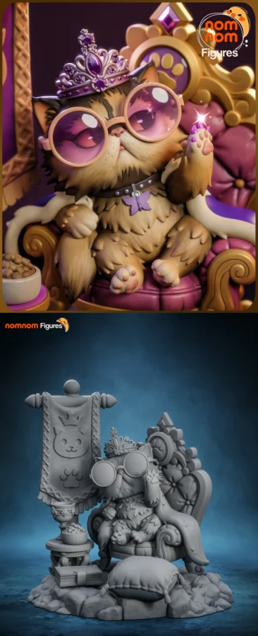 Chibi Princess Donut – Dungeon Crawler Carl STL model for 3D printing