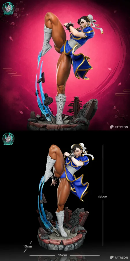 Chun-Li STL model for 3D printing