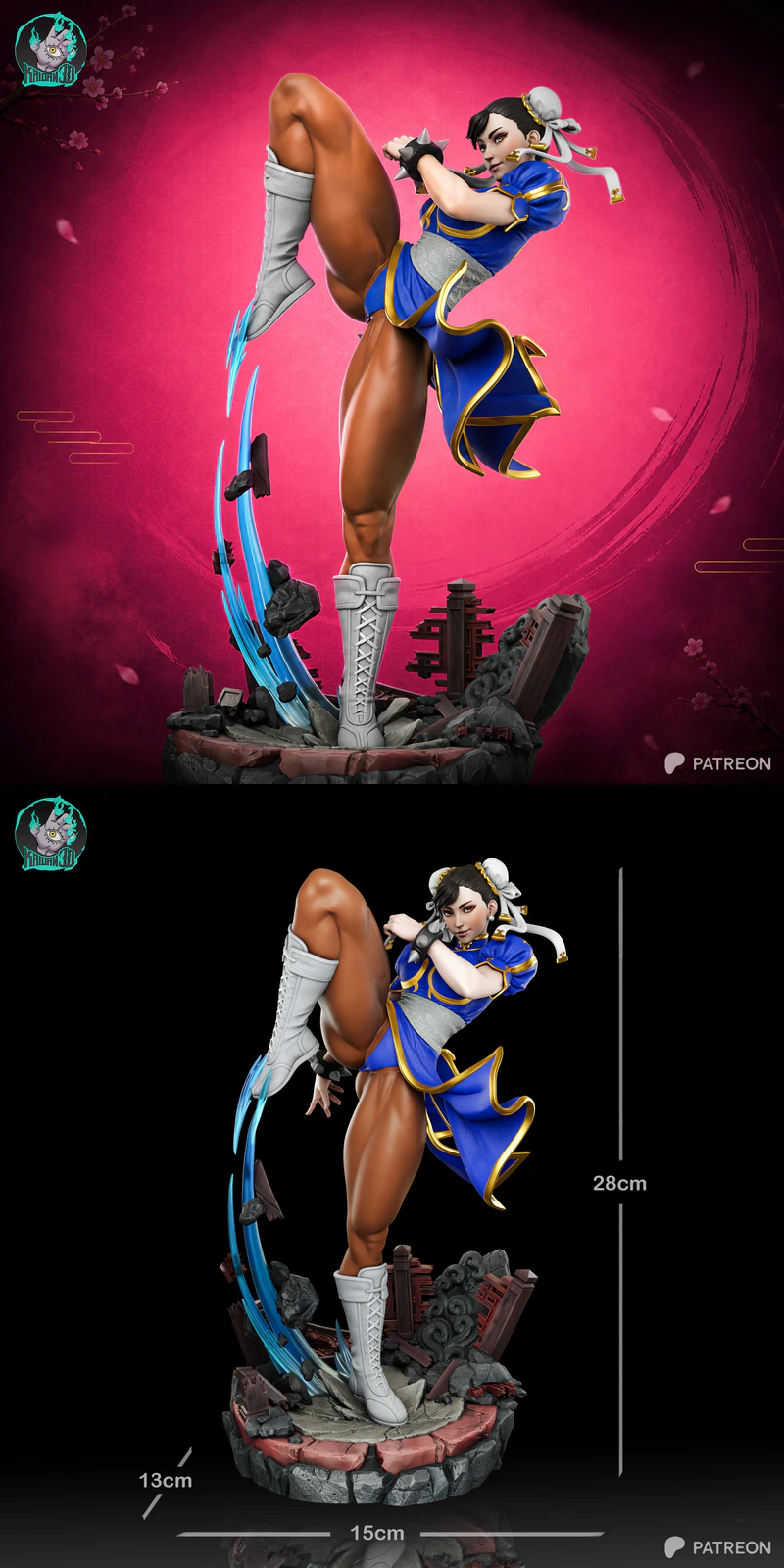 Chun-Li STL model for 3D printing