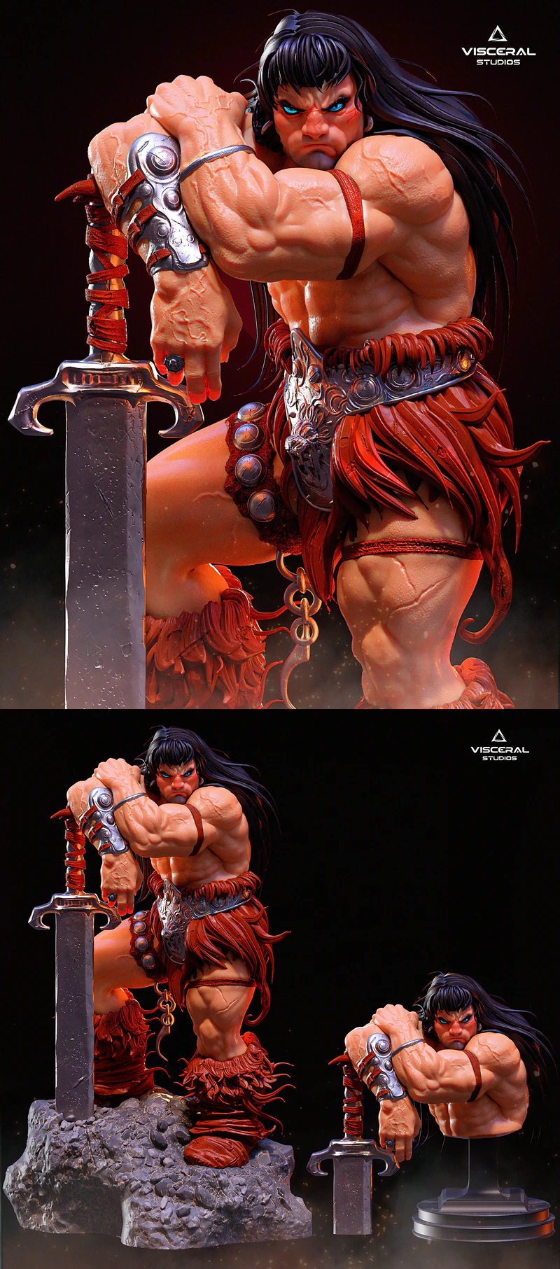 Conan Simon Bisley STL model for 3D printing