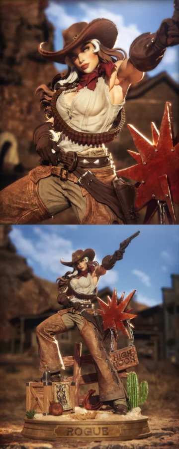 Cowgirl Rogue STL model for 3D printing