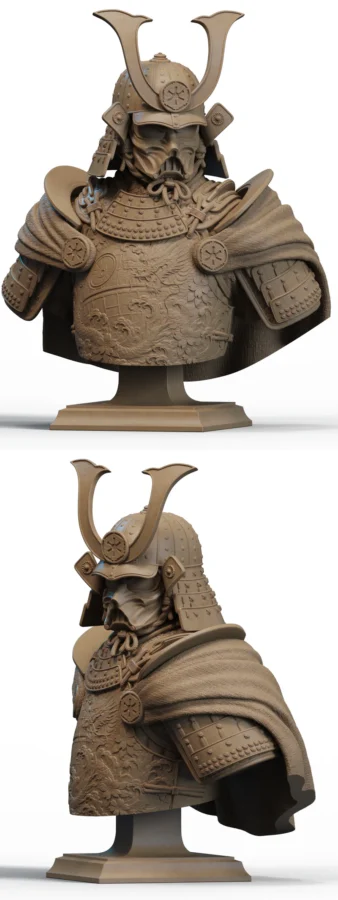 Darth Vader Samurai Bust STL model for 3D printing