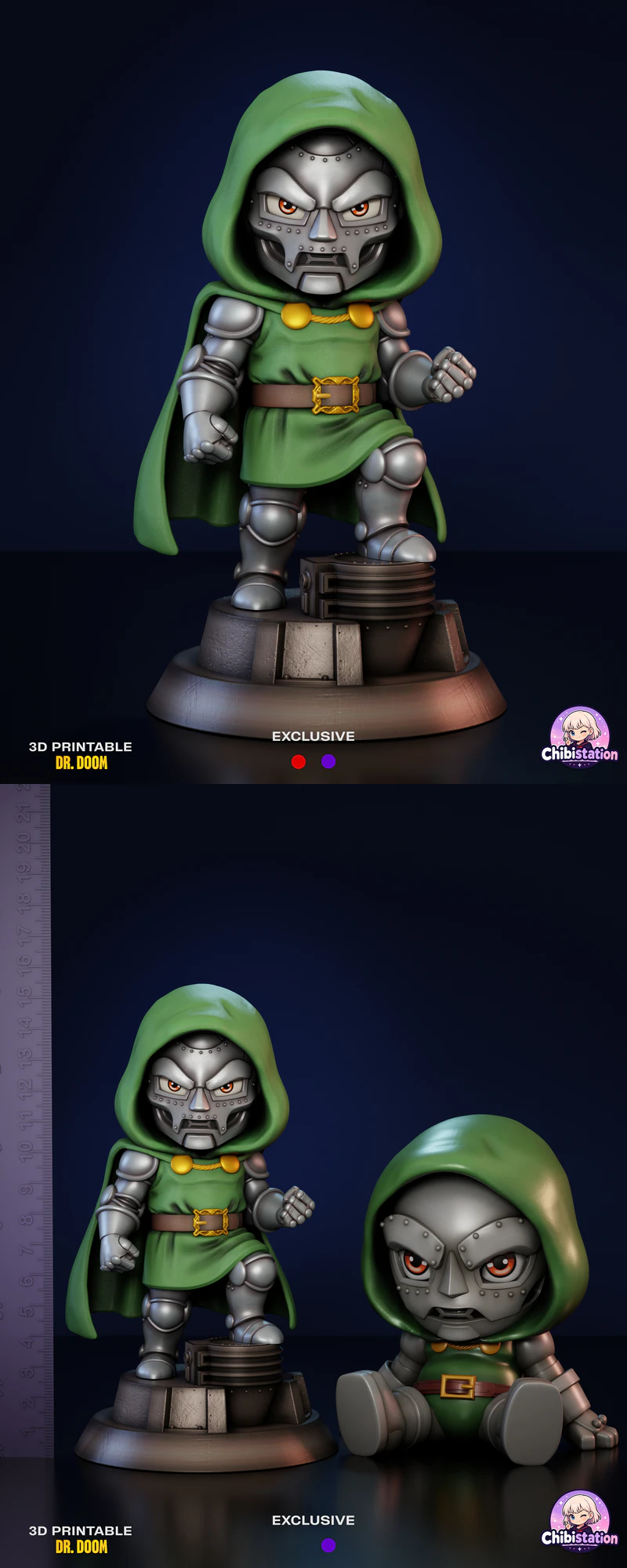 Dr. Doom STL model for 3D printing